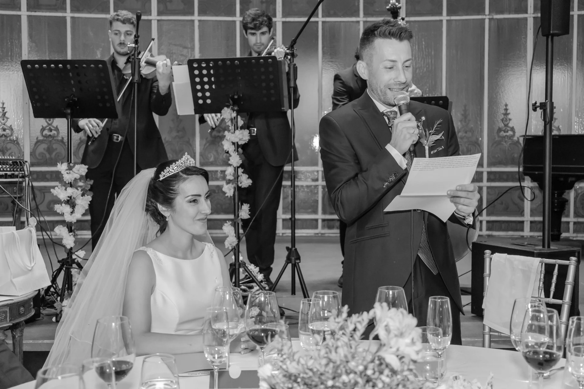Los discursos durante la cena