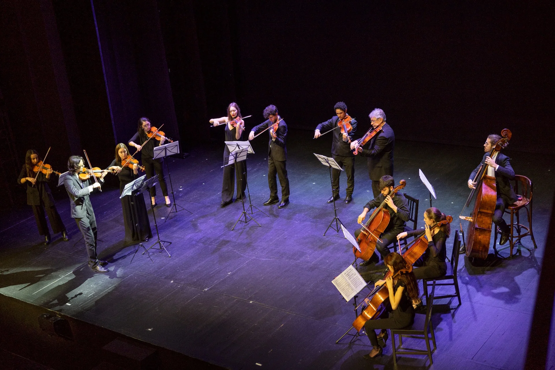 Ensemble de cuerda en el Teatro Pavón