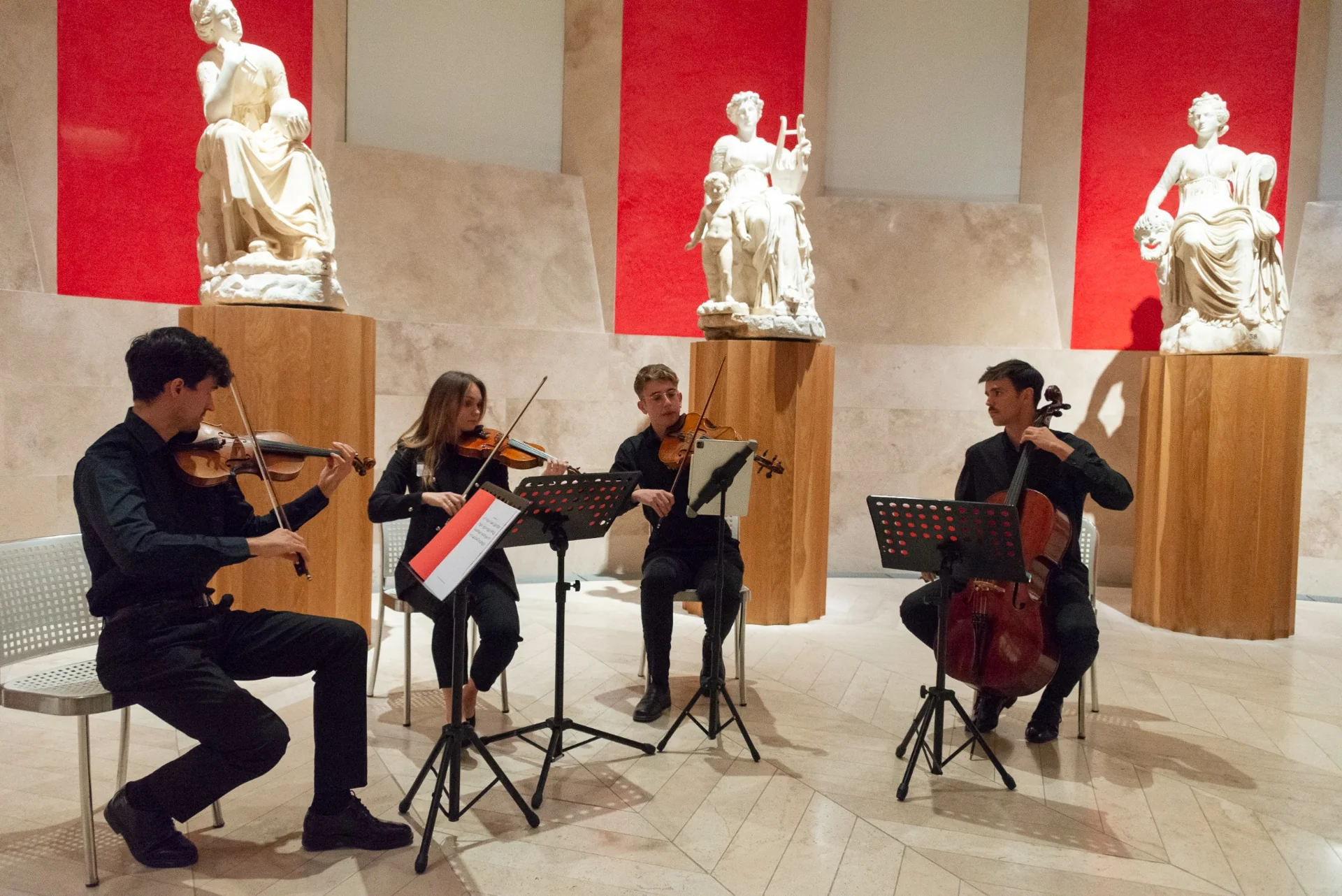 Cuarteto de cuerda en el Museo del Prado