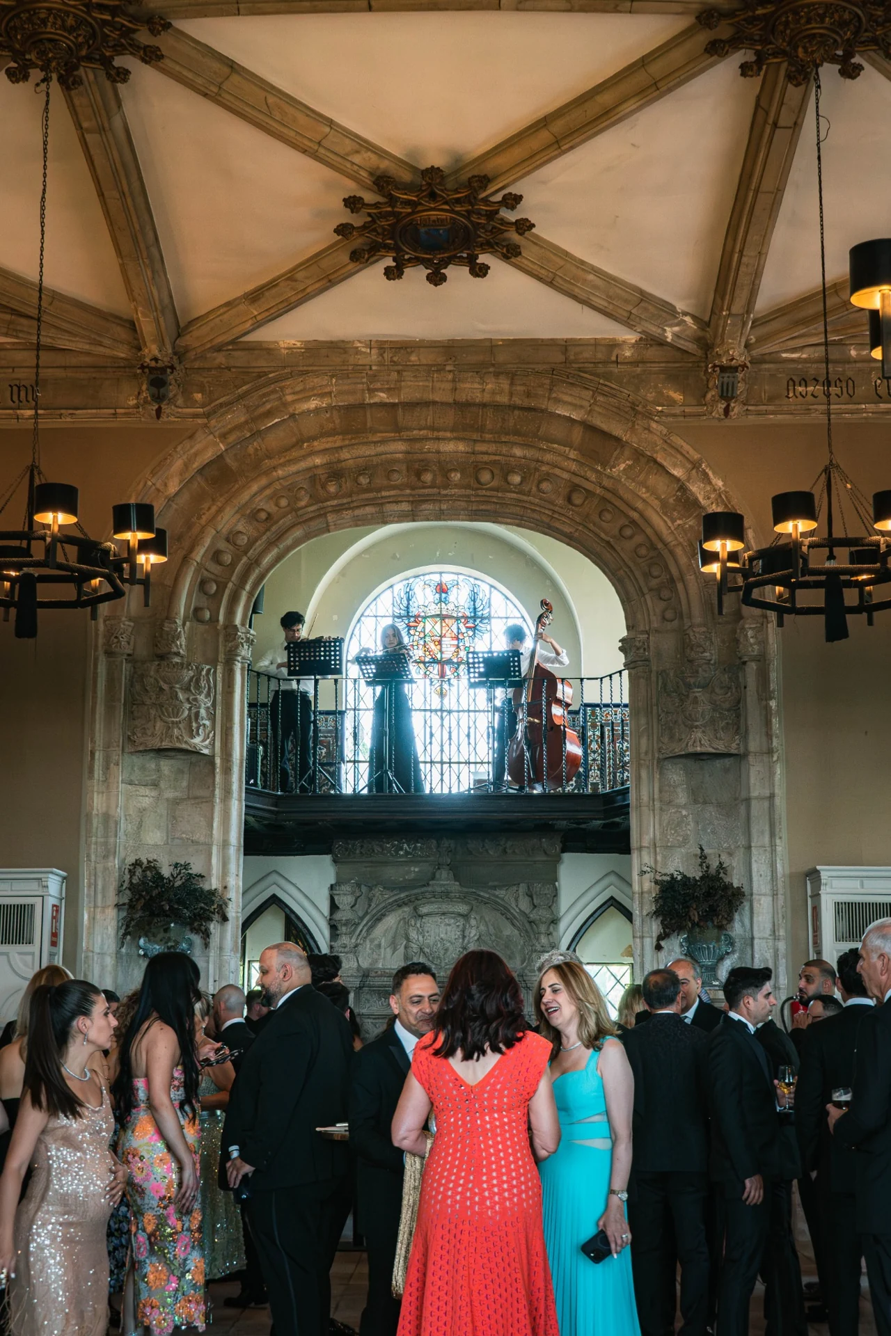 La recepción de invitados