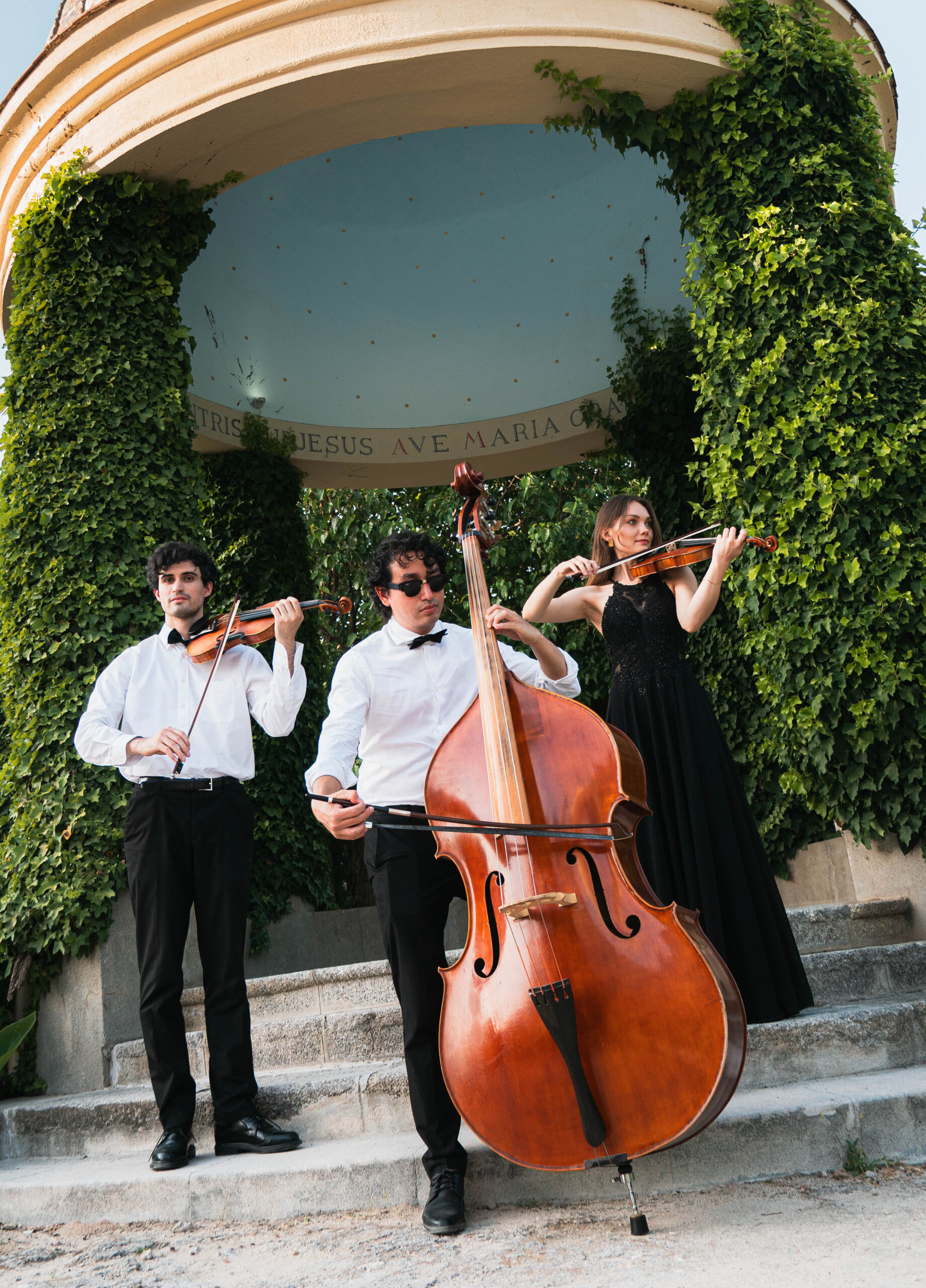 3 musicos versionando canciones modernas y divertidas